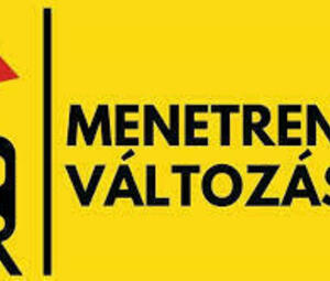 Vágányzári hirdetmény